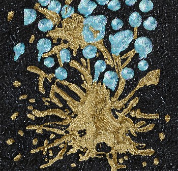 DANIEL GONZALEZ -&nbsp;red wine after Pollock, 2010