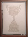 PARK GYE HOON, Materializing of  conscience  (Trophy)
2010, wood, korean paper, oil stick cutout