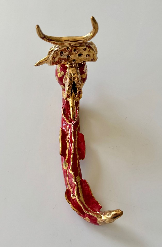 NICOLAS LEIVA, FLOWER, 2024
Majolica and gold, 6 1/2 x 9 1/2 x 3 in. (16.5 x 24.1 x 7.6 cm)
NL--C0001